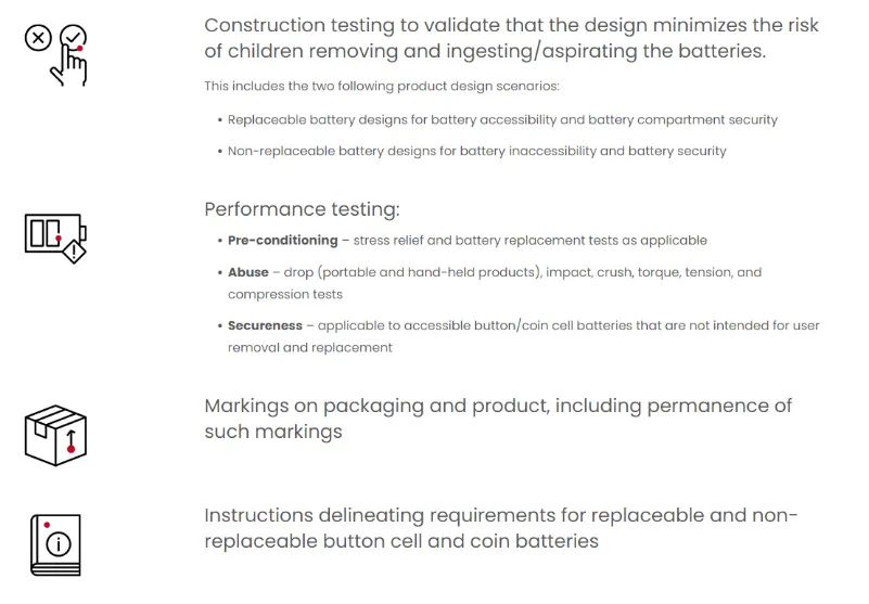 Button batteries ANSI/UL 4200A-2023 Laboratory(图1)