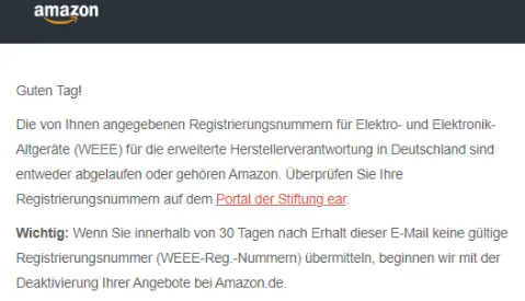 German WEEE Registration Process