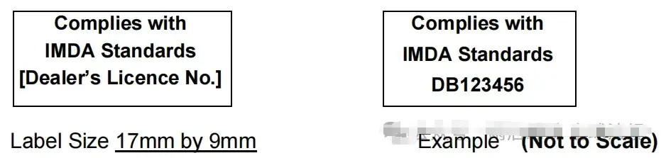 Singapore IMDA Label Requirements