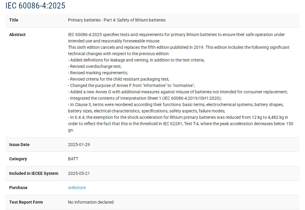 IECEE Releases Safety Testing Standard for Button 
