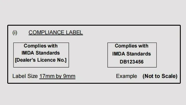 Singapore IMDA Certification Label(图2)
