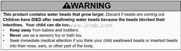 U.S. CPSC Water Bead Toy Compliance Requirements!