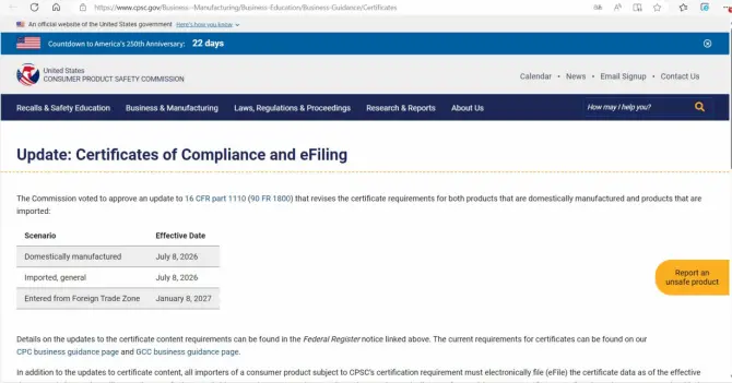 2026 USA CPSC eFiling Guide