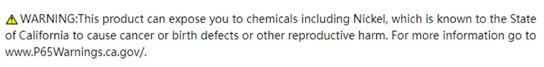 What is the CA Prop 65 Warning Label?(图2) What is the CA Prop 65 Warning Label?(图2)